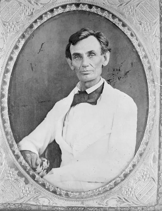 Framed Print : Abraham Lincoln in 1858 Framed Print : Abraham Lincoln in 1858