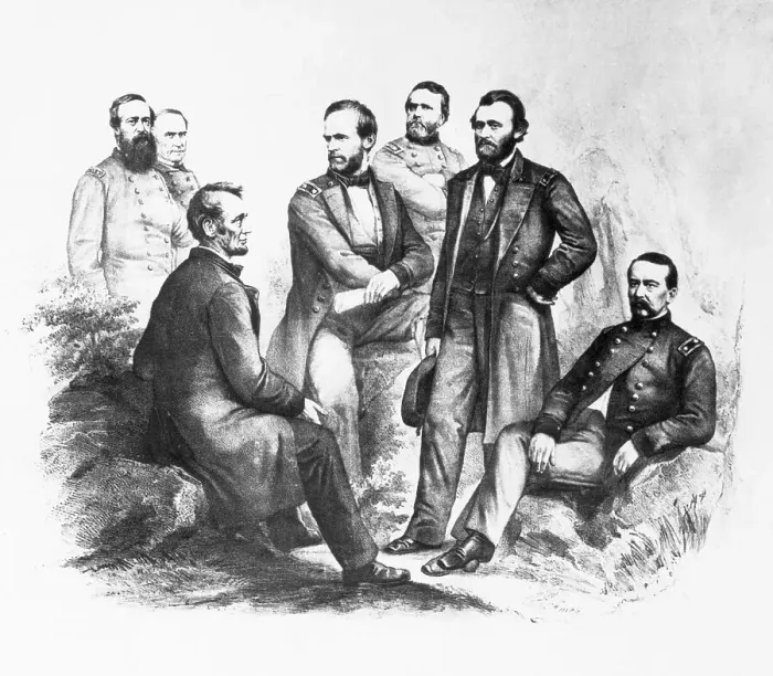 Framed Print : Abraham Lincoln and Grant Framed Print : Abraham Lincoln and Grant