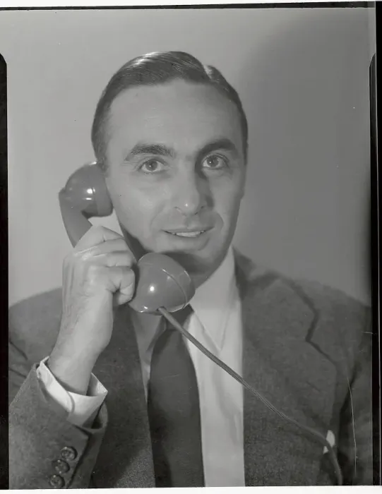 Framed Print : Abraham Ribicoff Talking on Telephone Framed Print : Abraham Ribicoff Talking on Telephone