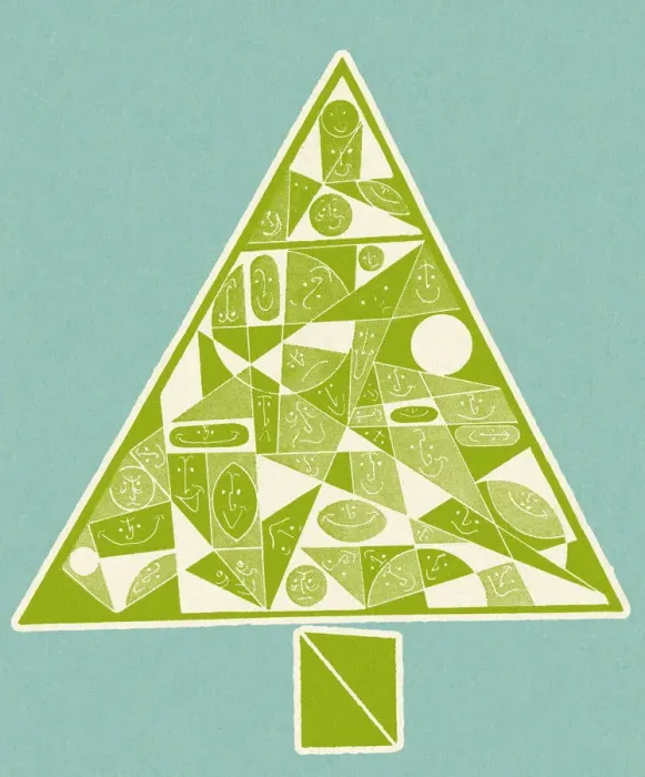 Framed Print : Abstract Christmas Tree Framed Print : Abstract Christmas Tree