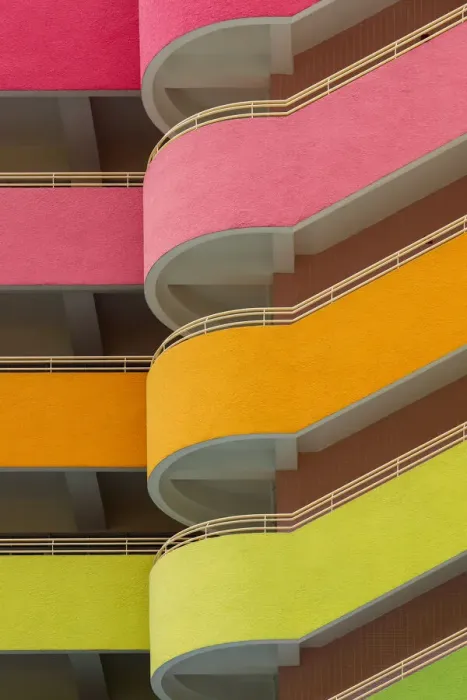 Framed Print : Abstract of a colourful building Framed Print : Abstract of a colourful building