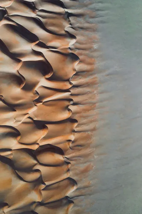 Framed Print : Abstract desert textures taken by drone, United Arab Emirates Framed Print : Abstract desert textures taken by drone, United Arab Emirates