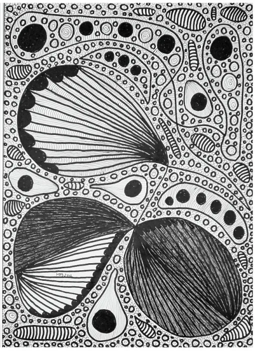 Framed Print : Abstract Drawing (Disegno astratto)