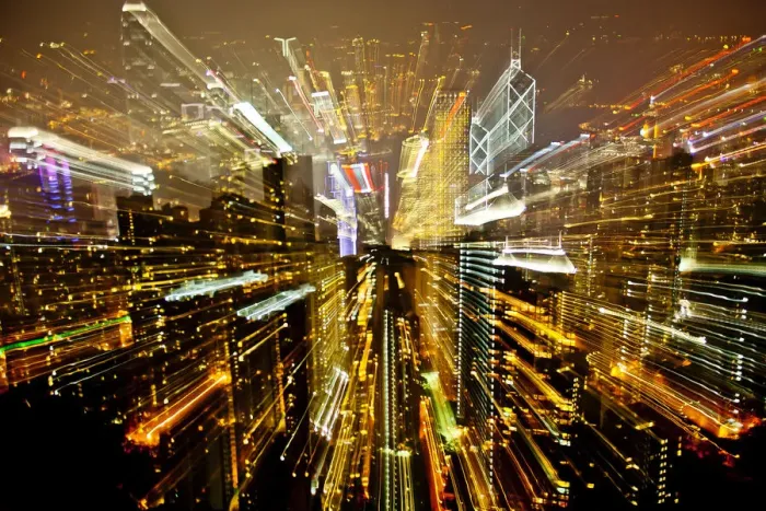 Framed Print : Abstract image of city Framed Print : Abstract image of city