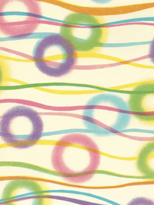 Framed Print : Abstract Pattern of Circles and Wavy Lines Framed Print : Abstract Pattern of Circles and Wavy Lines
