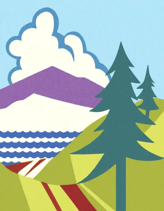 Framed Print : Abstract Wilderness Scene Framed Print : Abstract Wilderness Scene