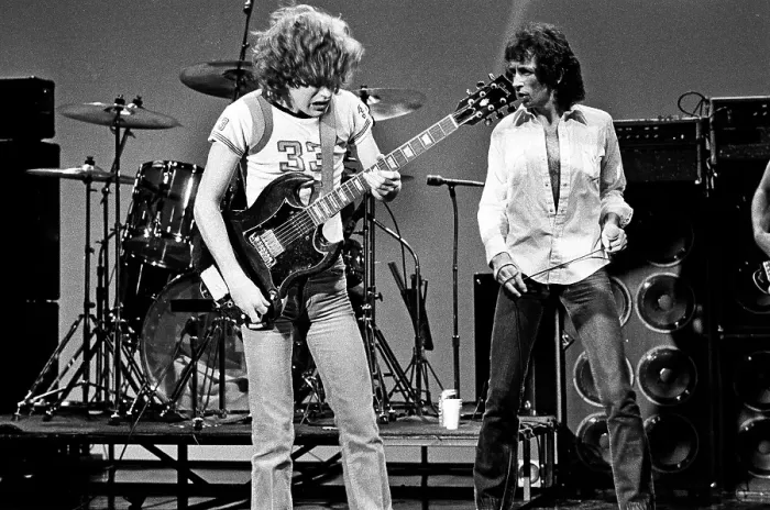 Framed Print : AC / DC Rehearses For Gig Framed Print : AC / DC Rehearses For Gig