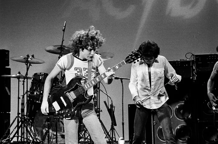 Framed Print : AC / DC Rehearses For Gig Framed Print : AC / DC Rehearses For Gig