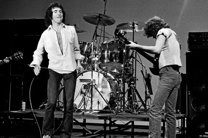 Framed Print : AC / DC Rehearses For Gig Framed Print : AC / DC Rehearses For Gig