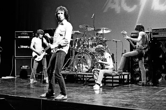 Framed Print : AC / DC Rehearses For Gig Framed Print : AC / DC Rehearses For Gig