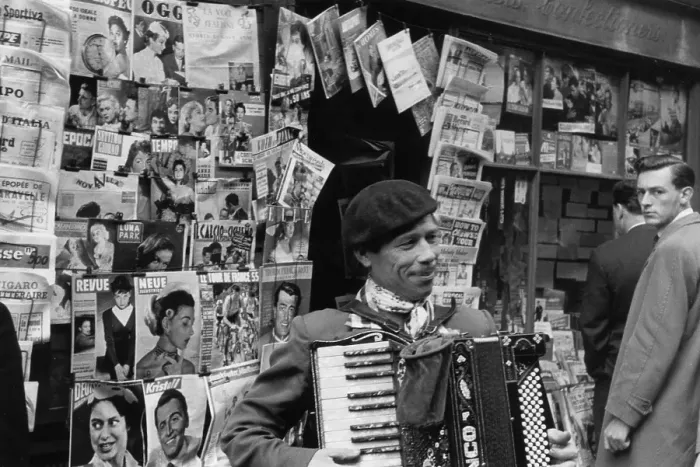 Framed Print : Accordion Player Framed Print : Accordion Player