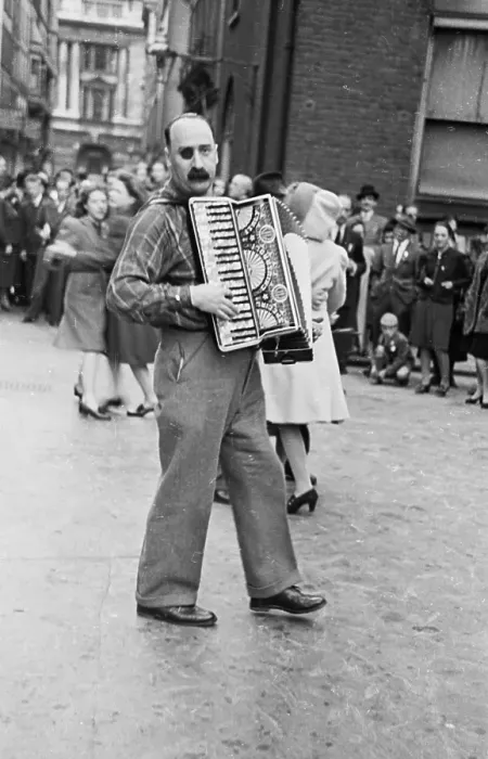 Framed Print : Accordion Player Framed Print : Accordion Player