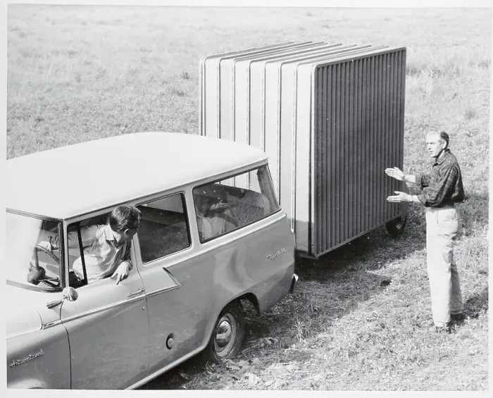 Framed Print : Accordion-Style Trailer Framed Print : Accordion-Style Trailer