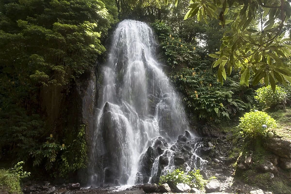 Achada waterfall, Achada, Sao Miguel, Azores, Portugal