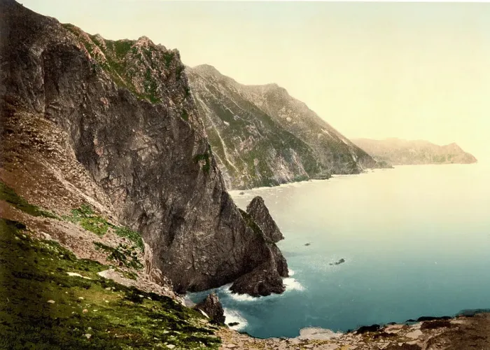 Framed Print : Achill Head, County Mayo, Ireland, c. 1890, Historic, digitally restored reproduction from a 19th century original The Achill Head, County Mayo, Ireland, 1890, Historic, digitally restored reproduction from a 19th century original, Europe Framed Print : Achill Head, County Mayo, Ireland, c. 1890, Historic, digitally restored reproduction from a 19th century original The Achill Head, County Mayo, Ireland, 1890, Historic, digitally restored reproduction from a 19th century original, Europe