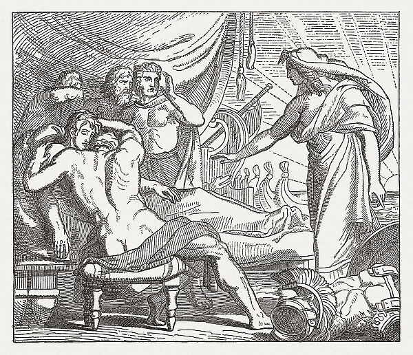 Achilles, at the bier of his friend Patroclus, Greek mythology