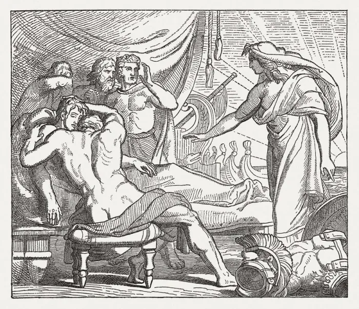Framed Print : Achilles, at the bier of his friend Patroclus, Greek mythology Framed Print : Achilles, at the bier of his friend Patroclus, Greek mythology