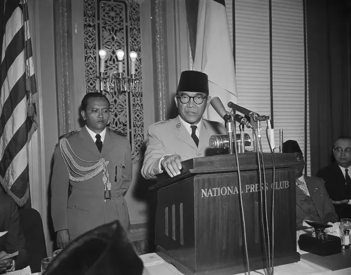 Framed Print : Achmed Sukarno Delivering a Speech Framed Print : Achmed Sukarno Delivering a Speech