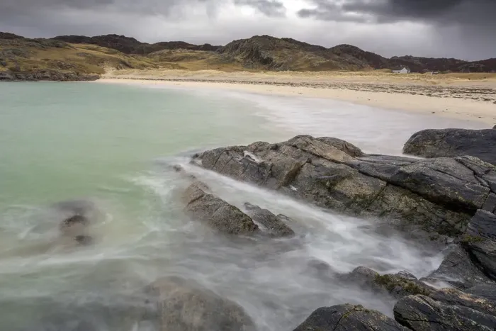 Framed Print : Achmelvich Beach