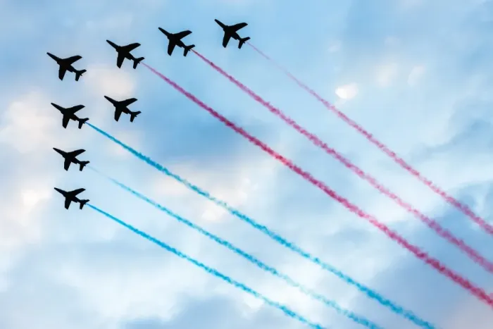 Framed Print : Acrobatic airplanes