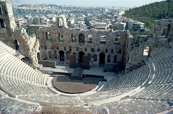 Acropolis amphitheatre, Athens, Greece