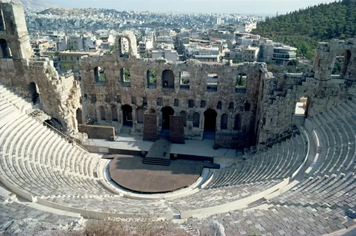 Framed Print : Acropolis amphitheatre, Athens, Greece