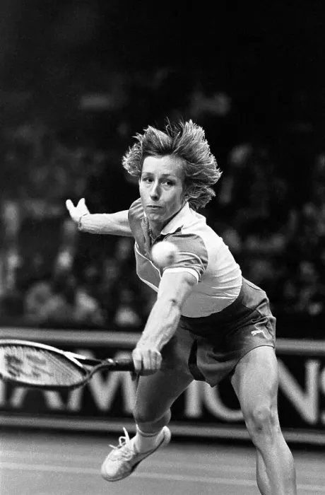 Framed Print : Action Shot of Martina Navratilova Framed Print : Action Shot of Martina Navratilova