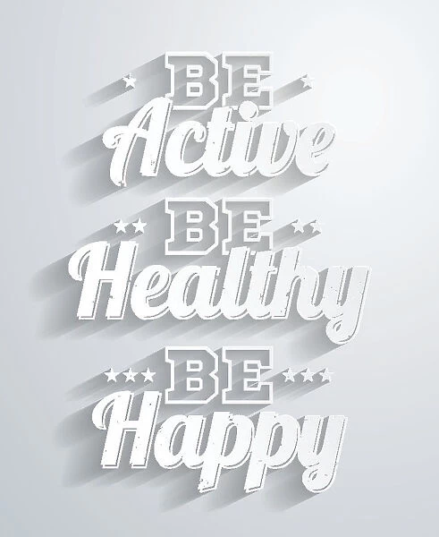 Be active, healthy, happy - Paper Background