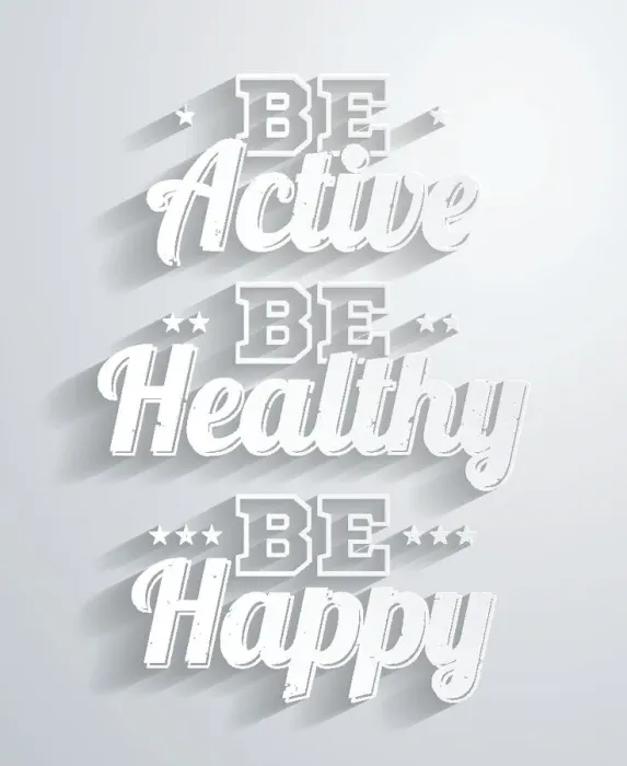 Framed Print : Be active, healthy, happy - Paper Background Framed Print : Be active, healthy, happy - Paper Background