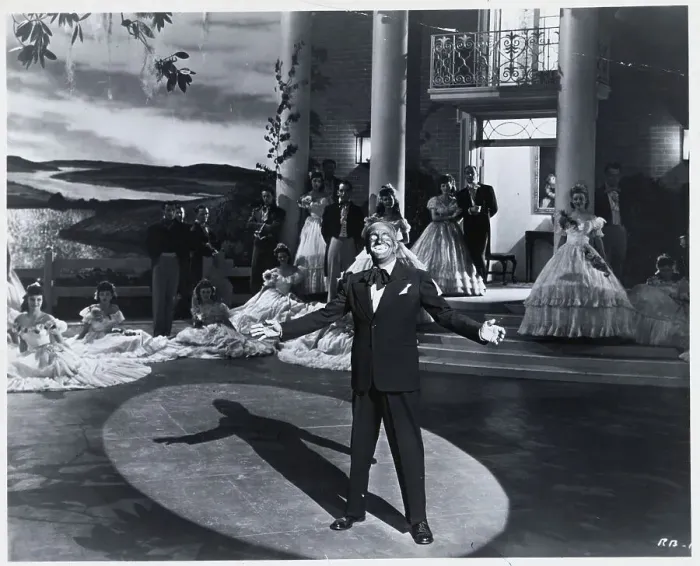 Framed Print : Actor Al Jolson in Black Face Performing with Cast Framed Print : Actor Al Jolson in Black Face Performing with Cast