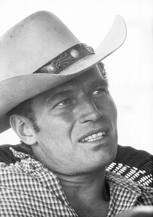 Framed Print : Actor Charlton Heston Wearing a Cowboy Hat Framed Print : Actor Charlton Heston Wearing a Cowboy Hat