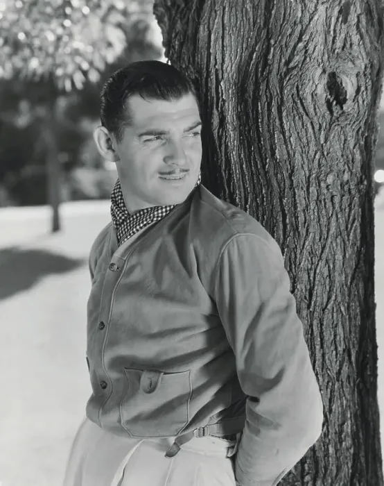 Framed Print : Actor Clark Gable Posing Against a Tree Framed Print : Actor Clark Gable Posing Against a Tree