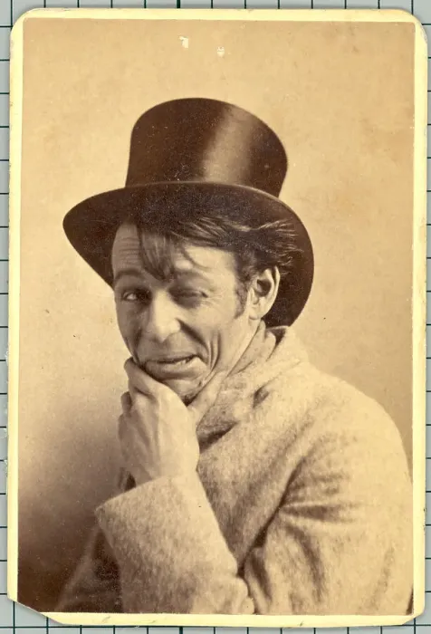 Framed Print : Actor in Top Hat Makes Disgusted Face Framed Print : Actor in Top Hat Makes Disgusted Face