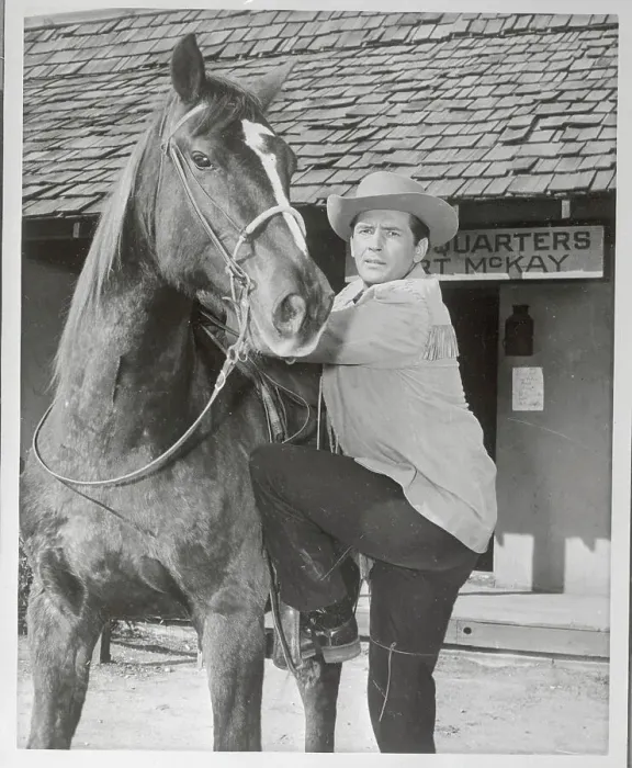Framed Print : Actor Jack Kelly Mounting Horse Framed Print : Actor Jack Kelly Mounting Horse