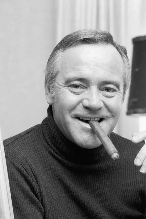 Framed Print : Actor Jack Lemmon Smoking Cigar