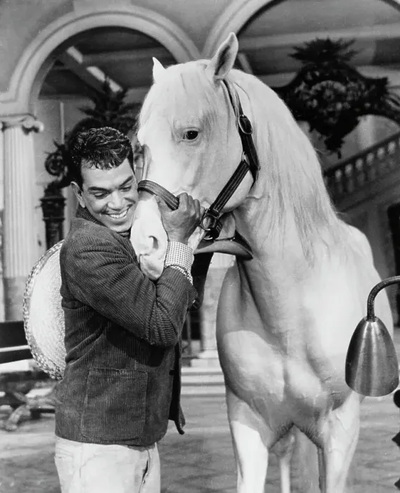 Framed Print : Actor Mario Moreno Reyes with Horse in Pepe Framed Print : Actor Mario Moreno Reyes with Horse in Pepe