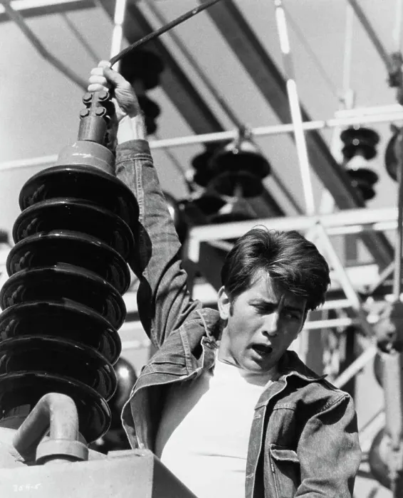 Framed Print : Actor Martin Sheen Hanging From Pole Framed Print : Actor Martin Sheen Hanging From Pole