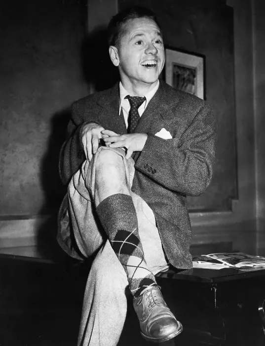 Framed Print : Actor Mickey Rooney Showing Off His Calf Framed Print : Actor Mickey Rooney Showing Off His Calf