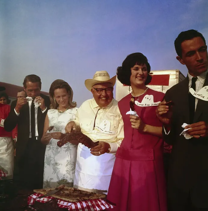 Framed Print : Actor Paul Newman Posing With Lyndon B. Johnson's Daughter and Friends Framed Print : Actor Paul Newman Posing With Lyndon B. Johnson's Daughter and Friends