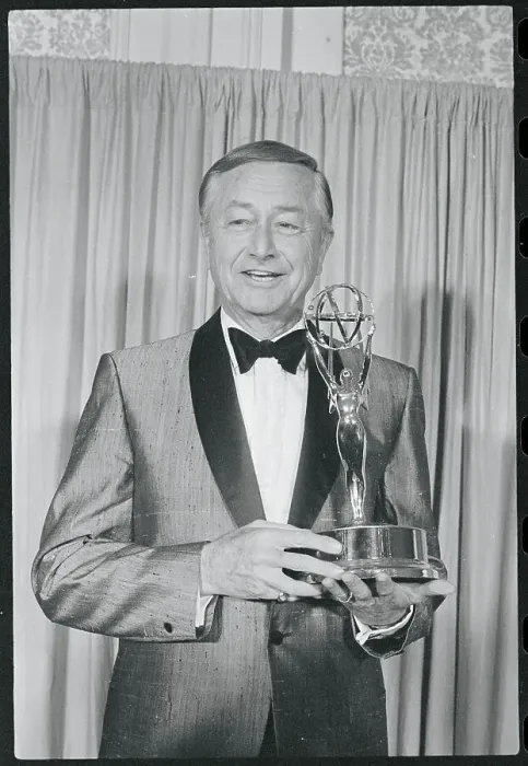 Framed Print : Actor Robert Young Holding Emmy Framed Print : Actor Robert Young Holding Emmy