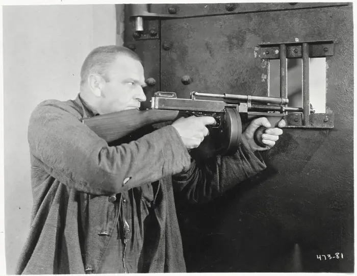 Framed Print : Actor Wallace Beery Aiming Gun Framed Print : Actor Wallace Beery Aiming Gun