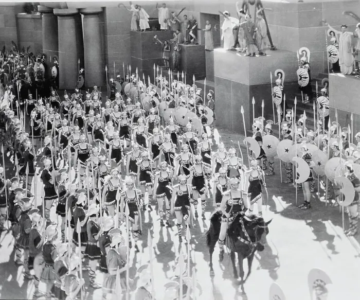 Framed Print : Actors in Costume and Horses During Amazon Staging Framed Print : Actors in Costume and Horses During Amazon Staging