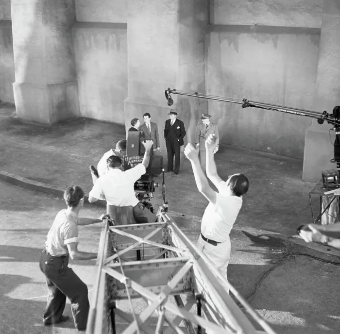 Framed Print : Actors Directed in Overhead Camera Angle