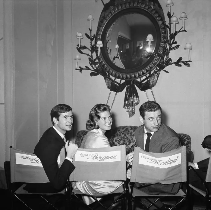Framed Print : Actors Facing Camera While Seated in Chairs Framed Print : Actors Facing Camera While Seated in Chairs