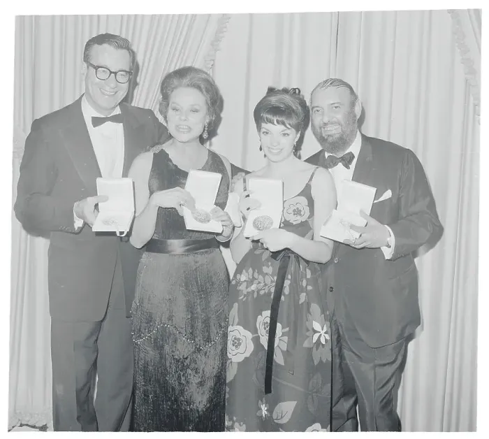 Framed Print : Actors Holding Tony Awards Framed Print : Actors Holding Tony Awards