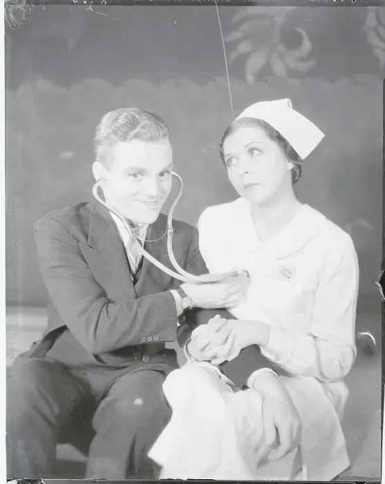 Framed Print : Actors James Cagney and Fritzi Ridgeway in Movie Scene Framed Print : Actors James Cagney and Fritzi Ridgeway in Movie Scene