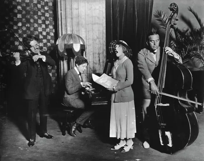 Framed Print : Actors Playing Instruments Framed Print : Actors Playing Instruments