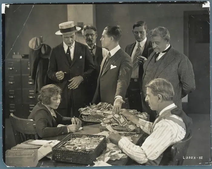 Framed Print : Actors in Scene from The Lottery Man Framed Print : Actors in Scene from The Lottery Man
