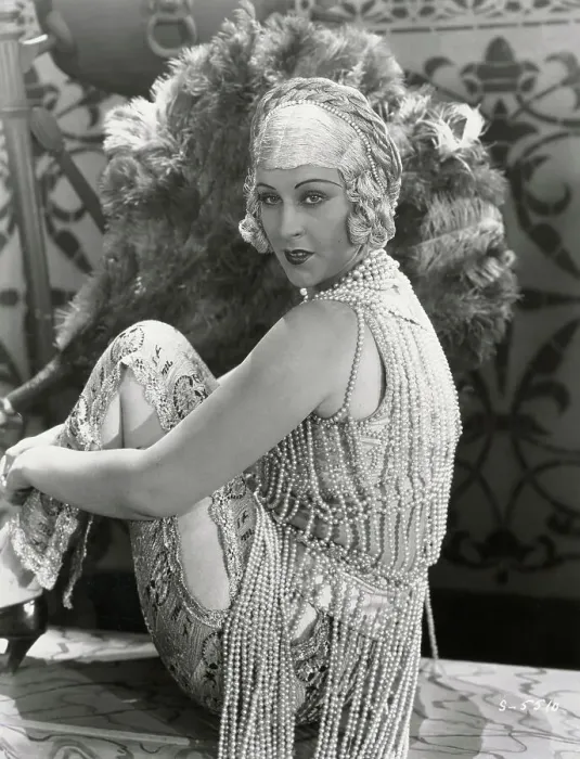 Framed Print : Actress Anita Garvin Wearing Beaded Outfit Framed Print : Actress Anita Garvin Wearing Beaded Outfit