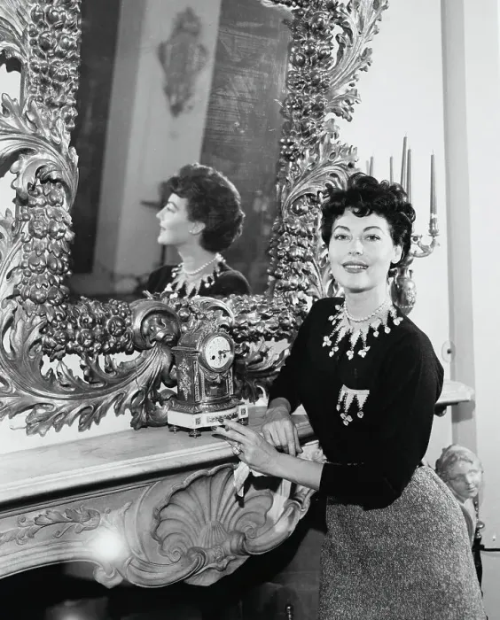 Framed Print : Actress Ava Gardner Posing by Mirror Framed Print : Actress Ava Gardner Posing by Mirror